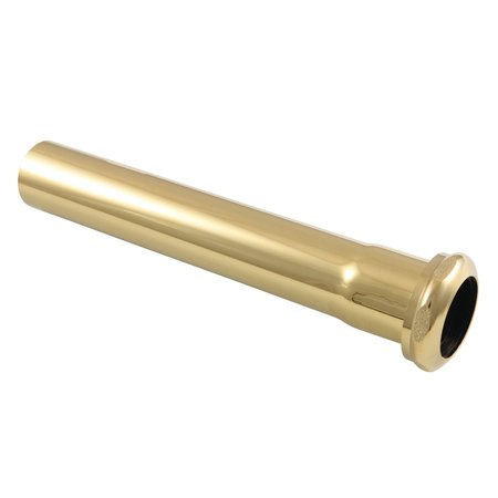 FAUCETURE EVP1002 Century 8" X 1-1/4" O.D Slip Joint Brass Extension Tube, Brass EVP1002